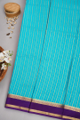 Mysore Crepe Sky Blue Saree