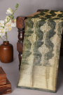 Designer Organza Grey Saree