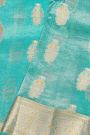 Designer Organza Sky Blue Saree