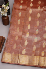 Designer Organza Red Saree