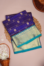 Venkatagiri Silk Blue Saree