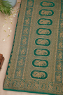 Designer Georgette Bottle Green Saree