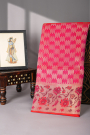 Designer Organza Pink Saree