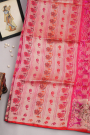 Designer Organza Pink Saree