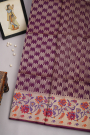 Designer Organza Violet Saree
