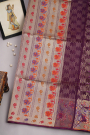 Designer Organza Violet Saree