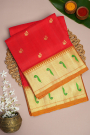 Venkatagiri Silk Red Saree