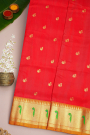 Venkatagiri Silk Red Saree