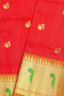 Venkatagiri Silk Red Saree