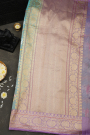 Banarasi Organza Sea Blue Saree