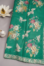 Designer Tussar Sea Green Saree
