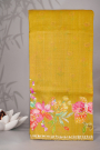 Designer Tussar Yellow Saree