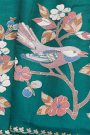 Designer Tussar Peacock Green Saree