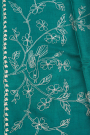 Designer Tussar Peacock Green Saree