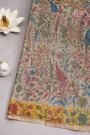 Designer Tussar Beige Saree