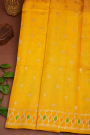 Designer Organza Mustard Saree