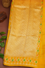 Designer Organza Mustard Saree