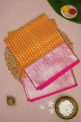 Venkatagiri Silk Mustard Saree