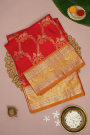 Venkatagiri Silk Red Saree