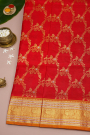 Venkatagiri Silk Red Saree