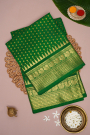 Venkatagiri Silk Mehendi Green Saree