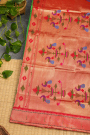 Paithani Silk Green Saree