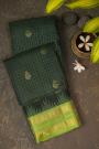 Kuppadam Sico Bottle Green Saree