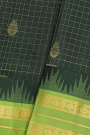 Kuppadam Sico Bottle Green Saree