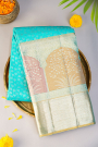 Kancheepuram Silk Sky Blue Saree