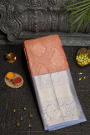 Kancheepuram Silk Coral Saree