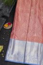 Kancheepuram Silk Coral Saree