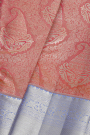Kancheepuram Silk Coral Saree