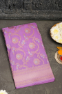 Banarasi Silk Purple Saree