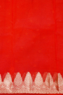 Designer Organza Red Saree