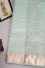 Designer Organza Sky Blue Saree