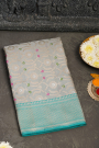 Banarasi Silk Light Grey Saree