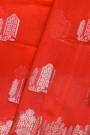 Chiniya Silk Red Saree