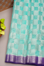 Chiniya Silk Sky Blue Saree