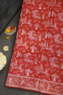 Banarasi Silk Red Saree