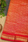 Narayanpet Silk Orange Saree