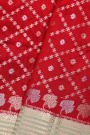 Chiniya Silk Red Saree