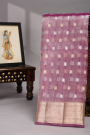 Designer Organza Purple Saree