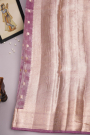 Designer Organza Purple Saree
