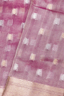 Designer Organza Purple Saree
