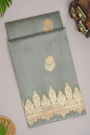 Matka Silk Grey Saree