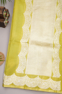 Matka Silk Yellow Saree