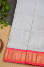 Narayanpet Silk Ice Blue Saree with Paithani pallu