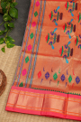 Narayanpet Silk Ice Blue Saree with Paithani pallu