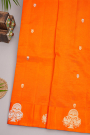 Matka Silk Orange Saree