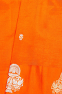 Matka Silk Orange Saree
